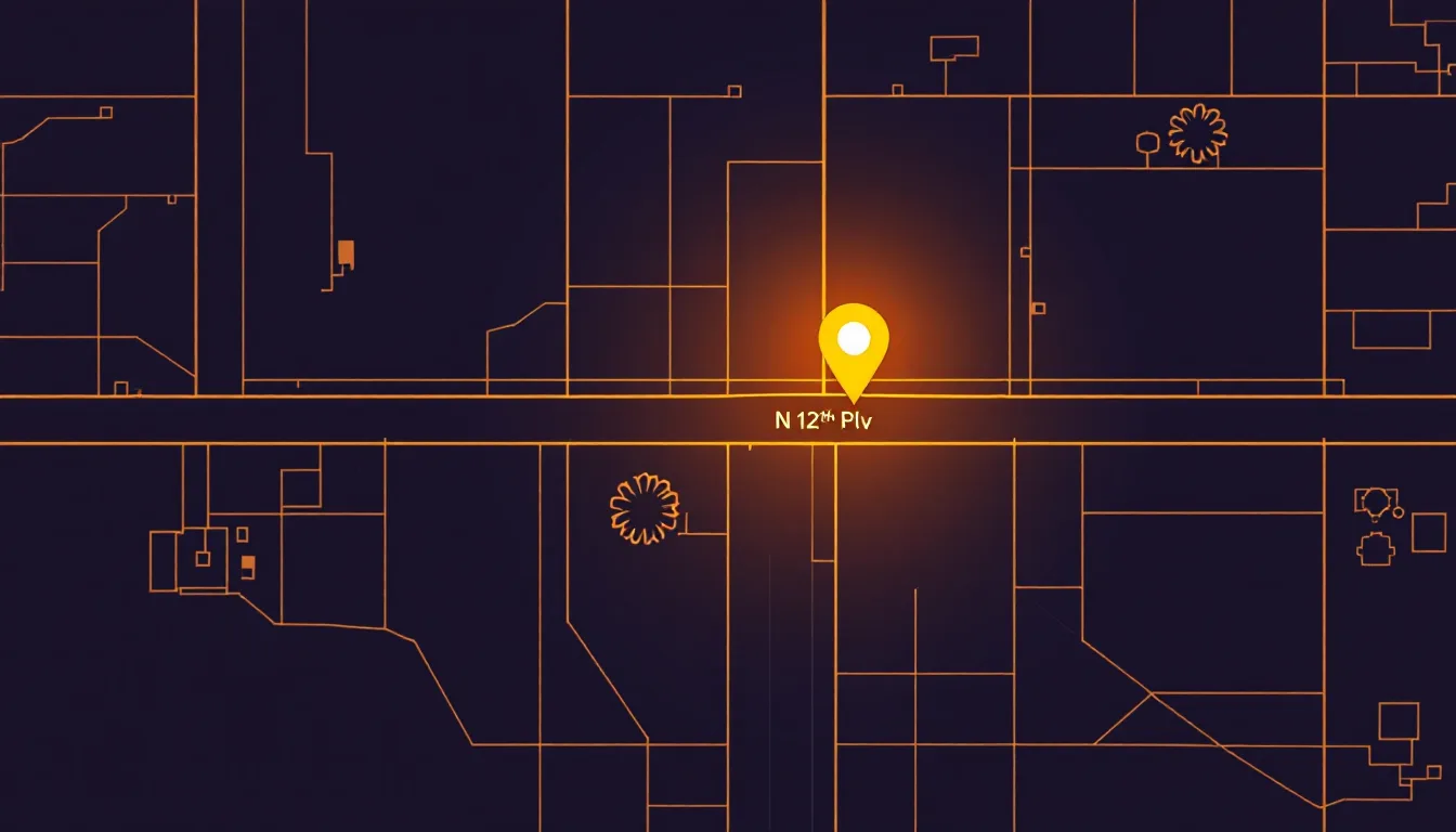 Stylized map showing the Enviscape studio location in North Phoenix